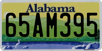AL license plate 65AM395