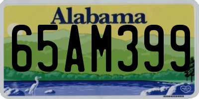 AL license plate 65AM399