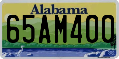 AL license plate 65AM400