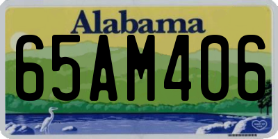 AL license plate 65AM406