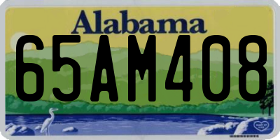 AL license plate 65AM408