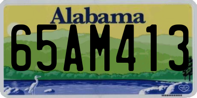 AL license plate 65AM413