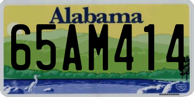 AL license plate 65AM414