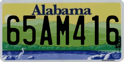 AL license plate 65AM416