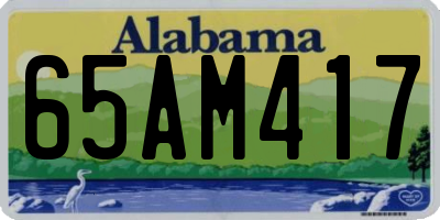 AL license plate 65AM417