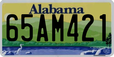 AL license plate 65AM421