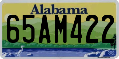 AL license plate 65AM422