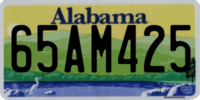 AL license plate 65AM425