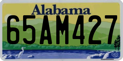 AL license plate 65AM427