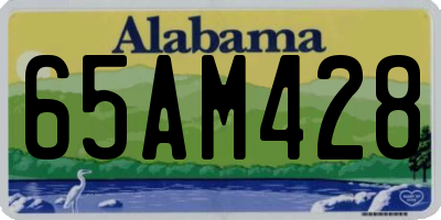 AL license plate 65AM428
