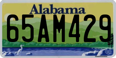 AL license plate 65AM429