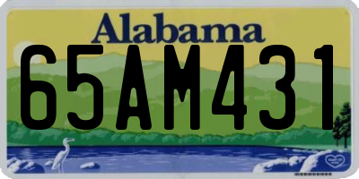 AL license plate 65AM431