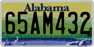 AL license plate 65AM432
