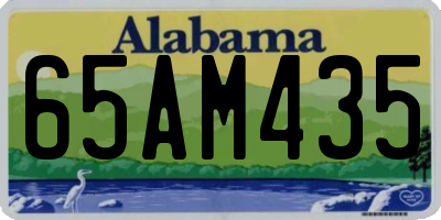 AL license plate 65AM435