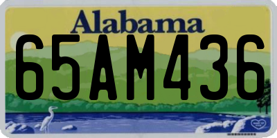 AL license plate 65AM436