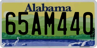 AL license plate 65AM440