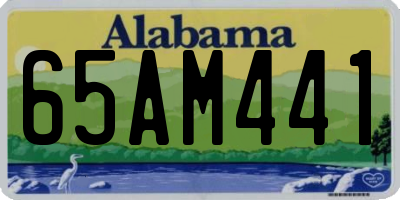 AL license plate 65AM441