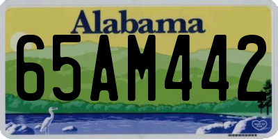 AL license plate 65AM442