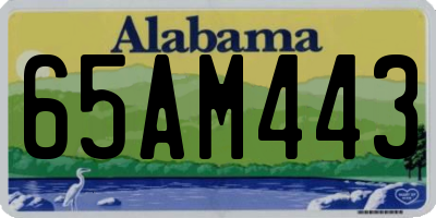 AL license plate 65AM443
