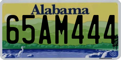AL license plate 65AM444