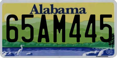 AL license plate 65AM445