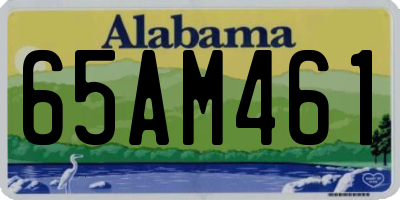 AL license plate 65AM461