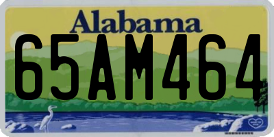 AL license plate 65AM464