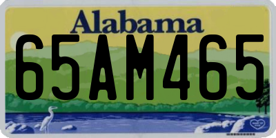 AL license plate 65AM465