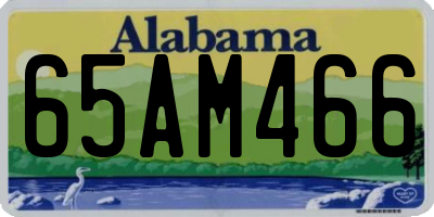 AL license plate 65AM466