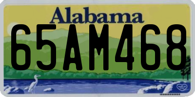 AL license plate 65AM468