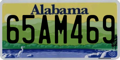 AL license plate 65AM469