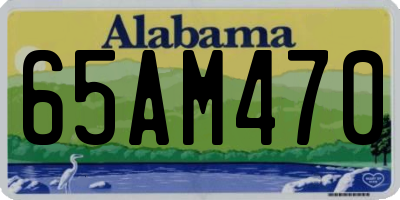 AL license plate 65AM470