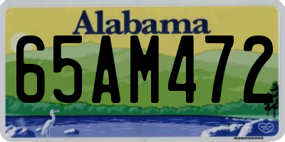 AL license plate 65AM472