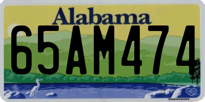 AL license plate 65AM474