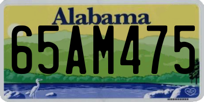 AL license plate 65AM475