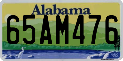 AL license plate 65AM476