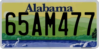 AL license plate 65AM477