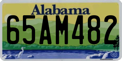 AL license plate 65AM482