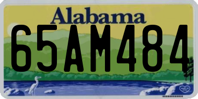 AL license plate 65AM484
