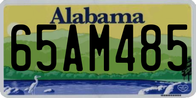 AL license plate 65AM485