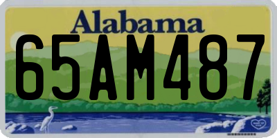 AL license plate 65AM487