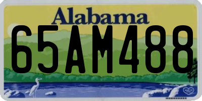 AL license plate 65AM488