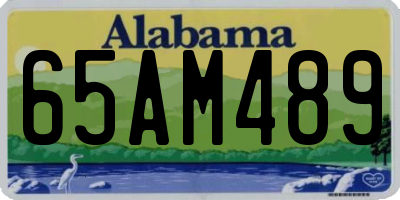 AL license plate 65AM489