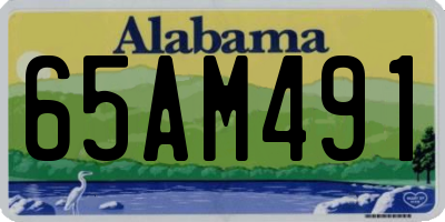 AL license plate 65AM491