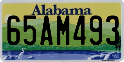 AL license plate 65AM493