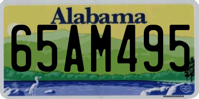 AL license plate 65AM495