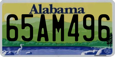 AL license plate 65AM496