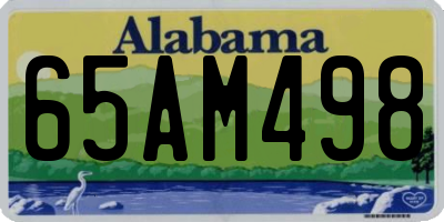 AL license plate 65AM498