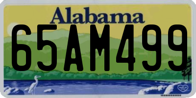 AL license plate 65AM499