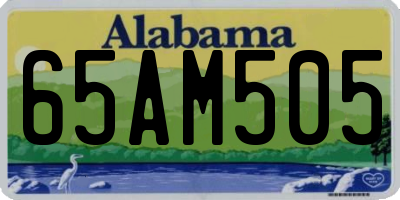 AL license plate 65AM505